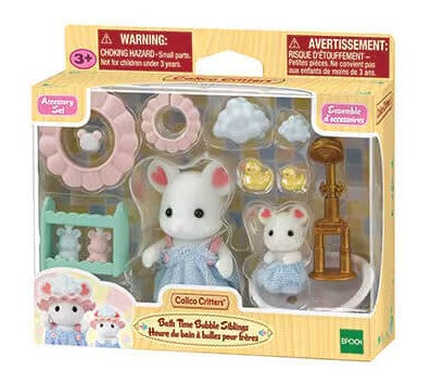 Calico Critters Bathtime Bubble Siblings