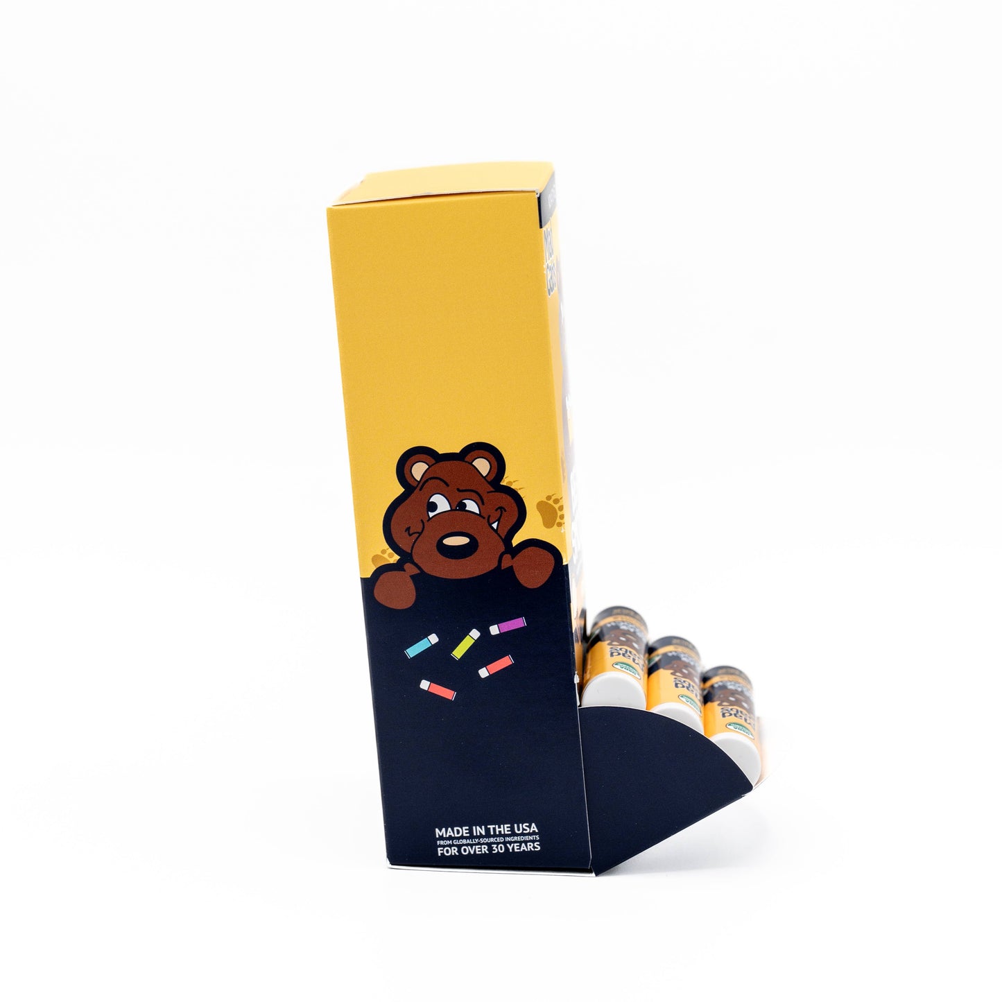 24pc Organic Bear Smooch Vanilla Lip Balm POP