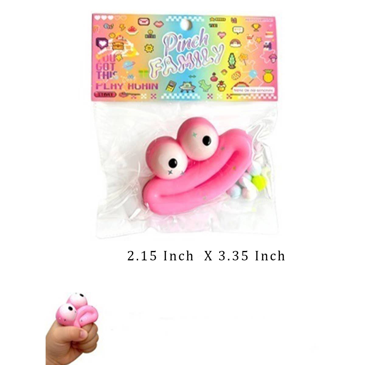 Froggy Face Pinch Squishy Toy