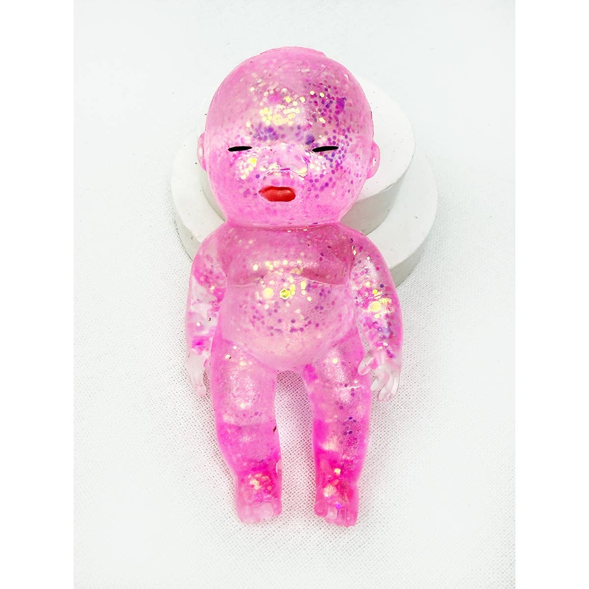 Sleeping Baby Glittered Maltose Squishy
