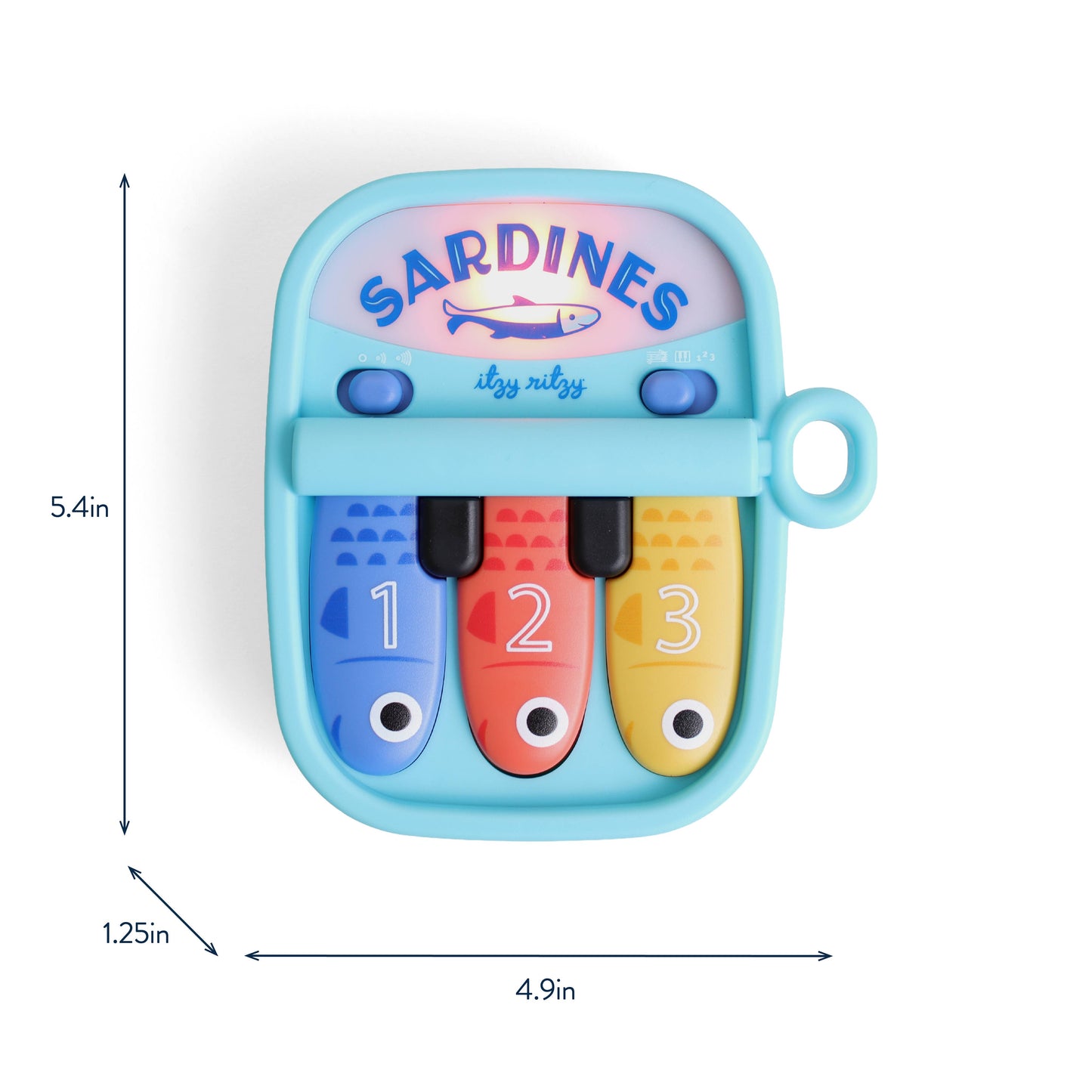 Bitzy Tunes™ Sardines - Light-up Interactive Piano Toy