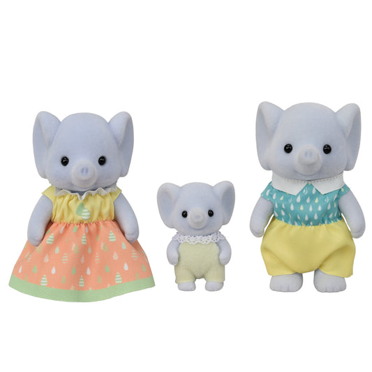 Calico Critters Elephant Family Trio (BL)