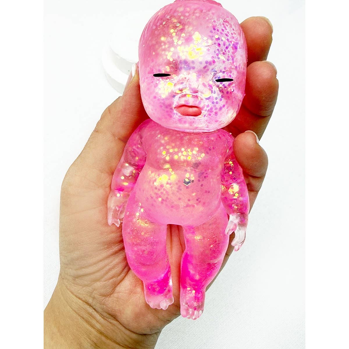 Sleeping Baby Glittered Maltose Squishy