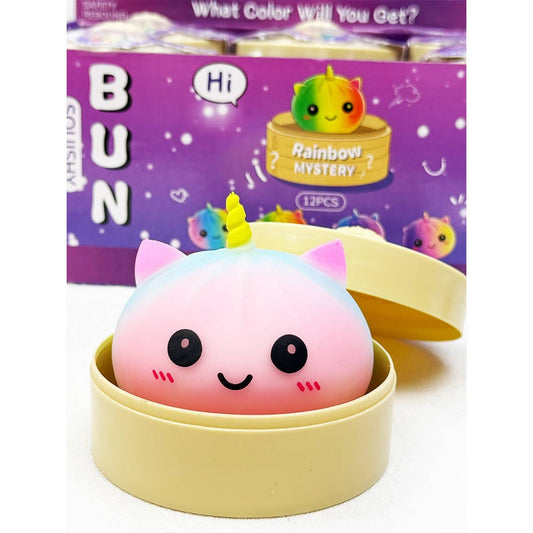 Mystery Rainbow Unicorn Dumpling Squishy with Steamer