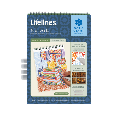 Lifelines Flowart: Corner Café (Dot-by-Letter)