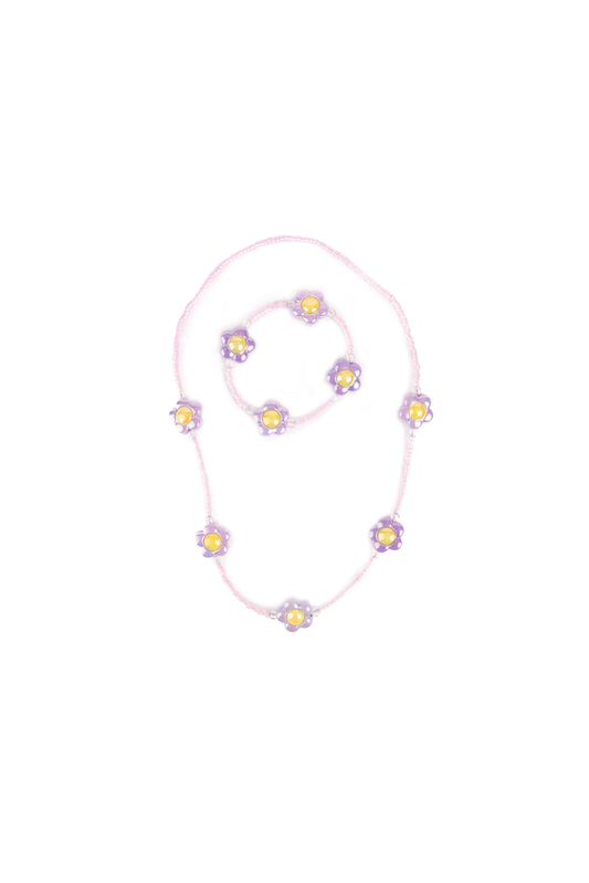 Crazy for Daisies Necklace & Bracelet Set, 2pc