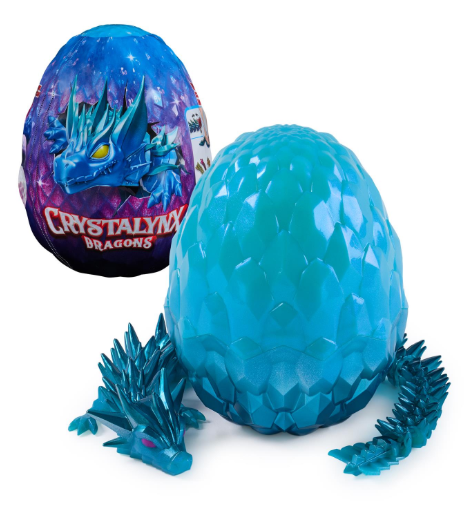 Crystalynx Dragons 12.5" Articulated Dragon Display Egg