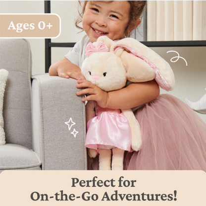 Curtsy the Ballerina Bunny Take-Along Friend, 15 in (GUND)