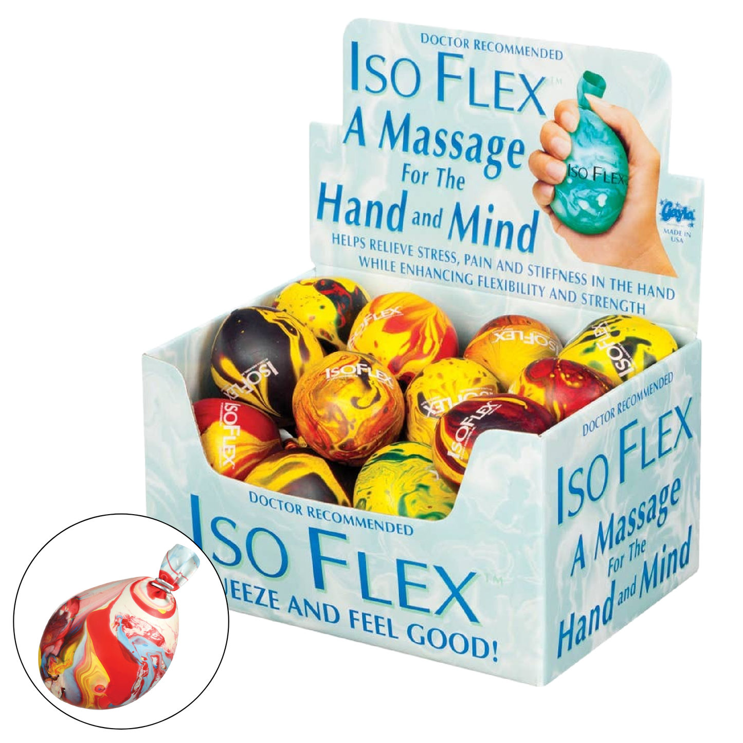 ISO Flex Stress Balls, Assortment, 2.25"