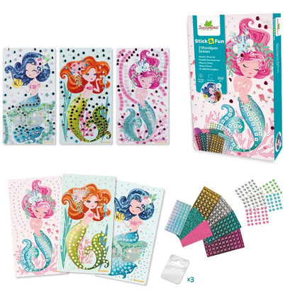 Mermaid XS Mosaics - Stick'N Fun