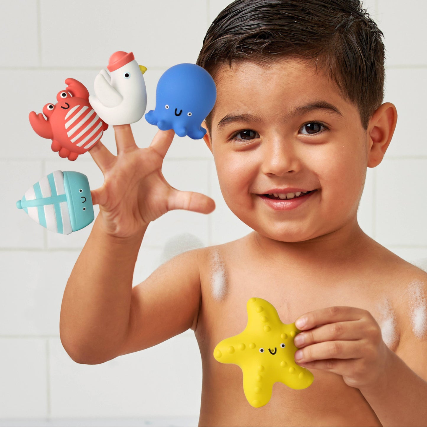 Nautical Itzy Bitzy Puppets: Bath + Storytelling Toys