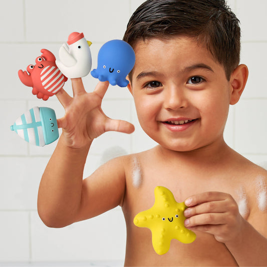 Nautical Itzy Bitzy Puppets: Bath + Storytelling Toys