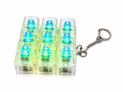 Light Up Keyboard Clicker Keychain