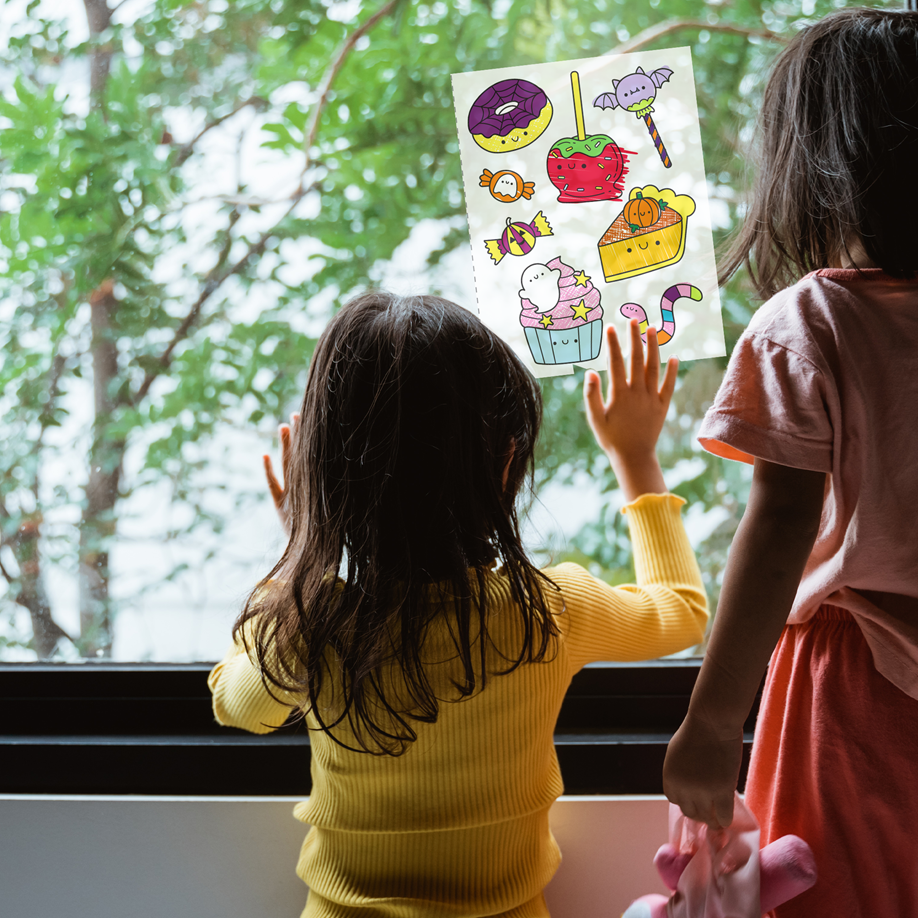 Cute Halloween Window Art: Usborne