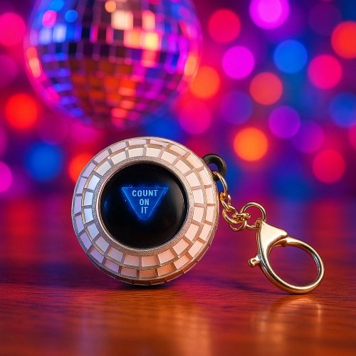 Disco Ball Decision Keychain