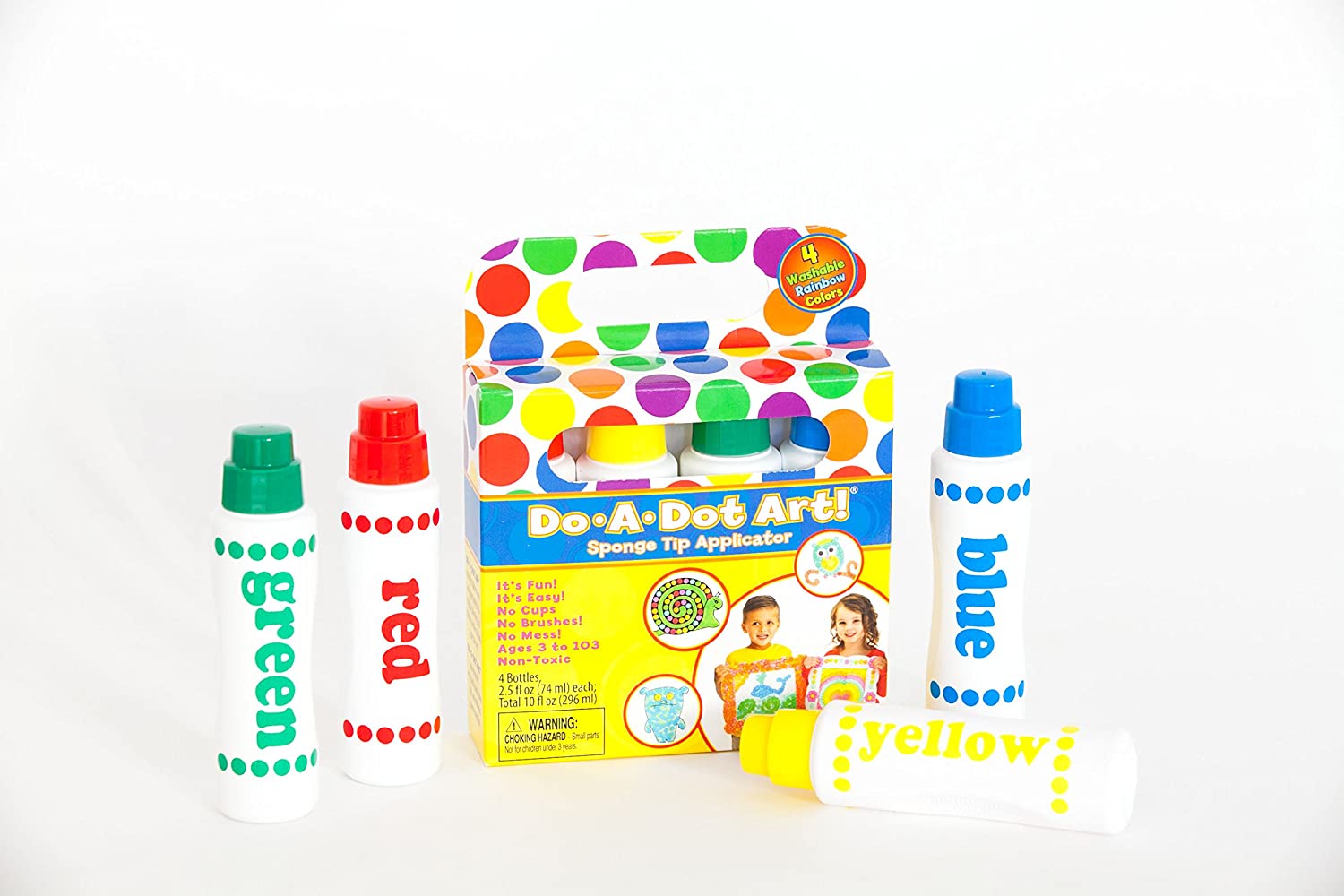 Rainbow Dot Markers 4 Pac