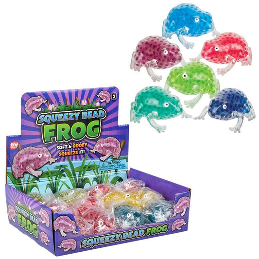 3.5" SQUEEZY BEAD FROG Squishy Toys