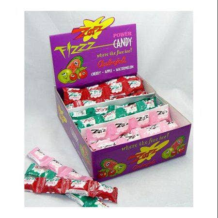 Zotz Fizz Candy: Cherry, Apple, Watermelon