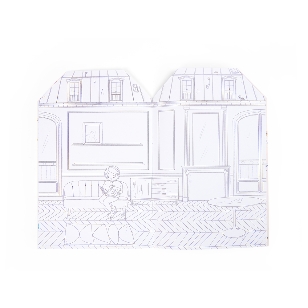 Les Parisiennes Coloring Books + 145 Stickers