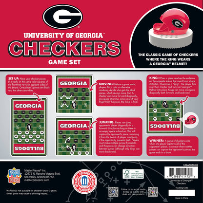 Georgia Bulldogs Checkers