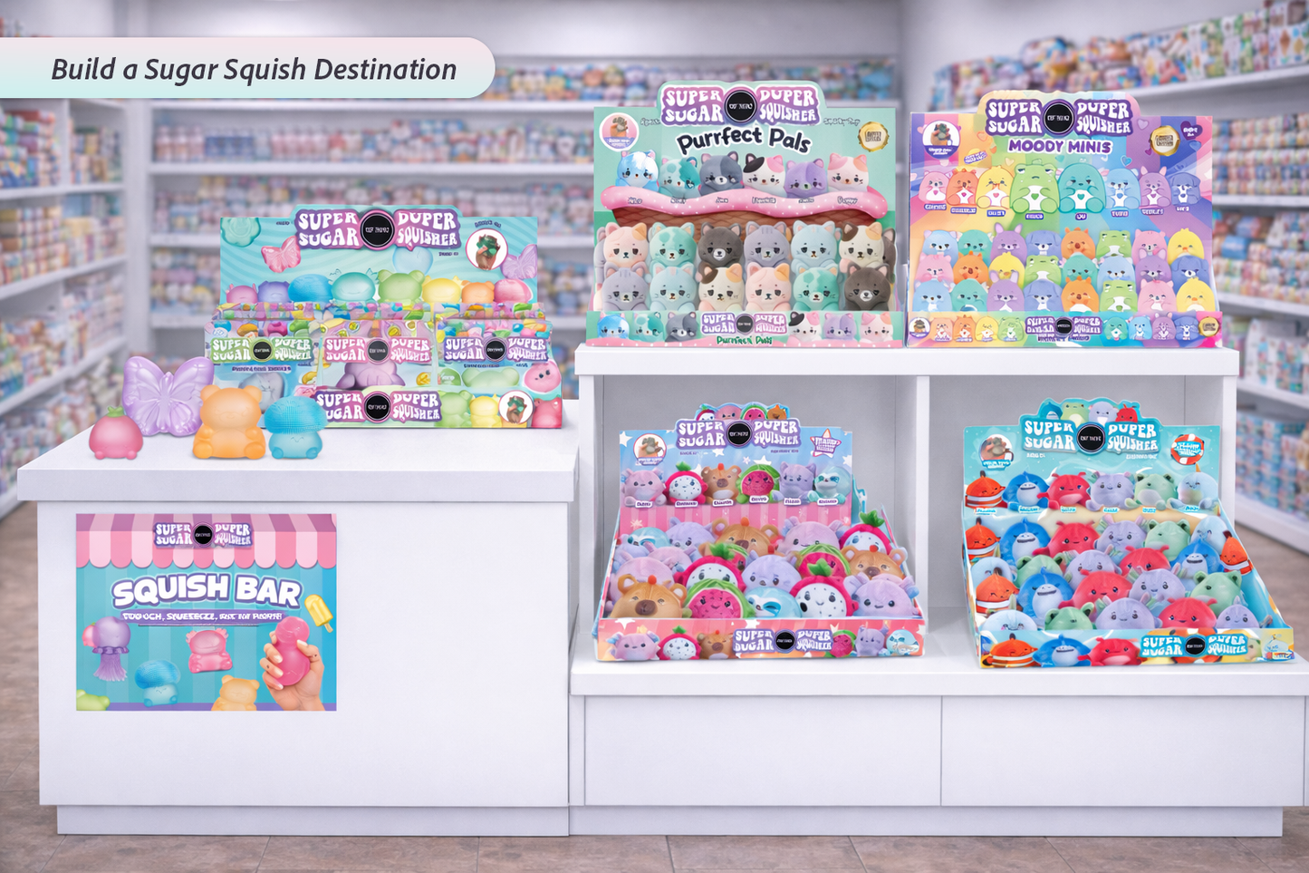 Super Duper Sugar Squisher Variety Kit /66 Pieces $4.50 each