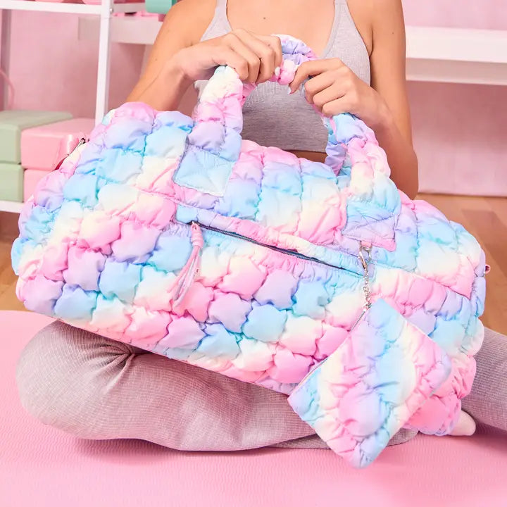 Quilted Scrunchies Large Duffle Bag
