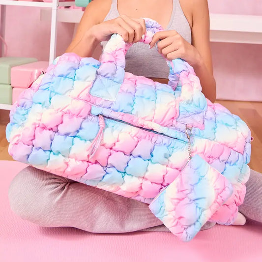 Quilted Scrunchies Large Duffle Bag