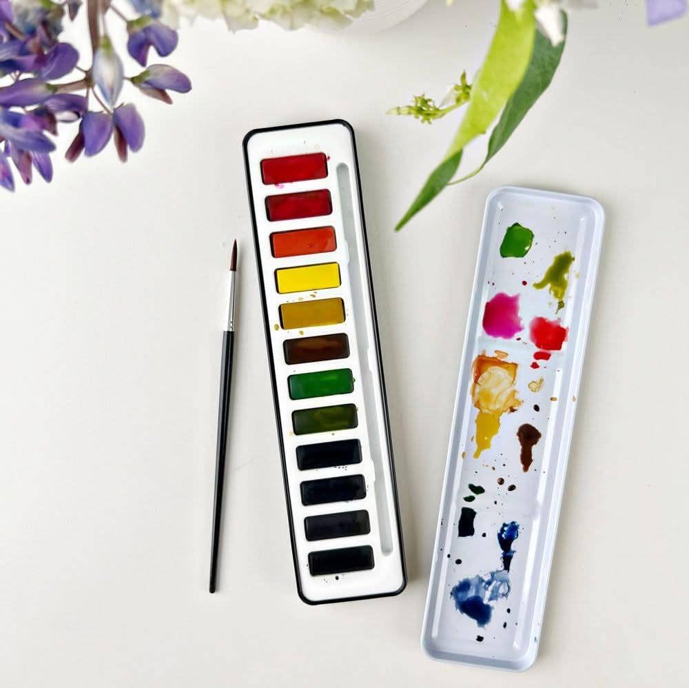 Watercolor Paint Set - 12 colors