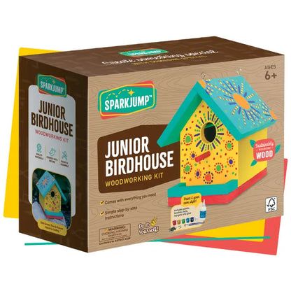 Junior Birdhouse Woodworking Kit (SparkJump)