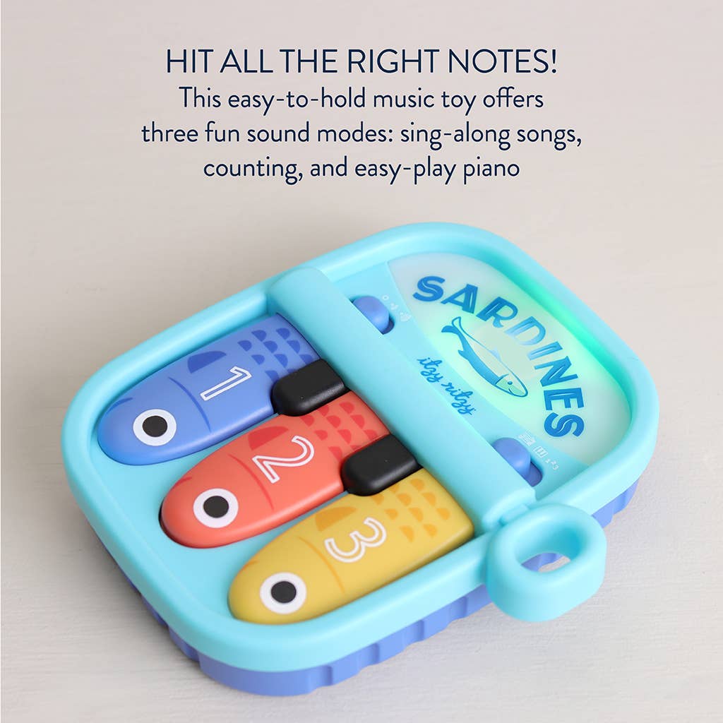 Bitzy Tunes™ Sardines - Light-up Interactive Piano Toy