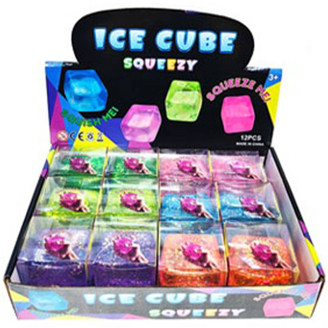 Glittered Maltose Ice Cube Squishy
