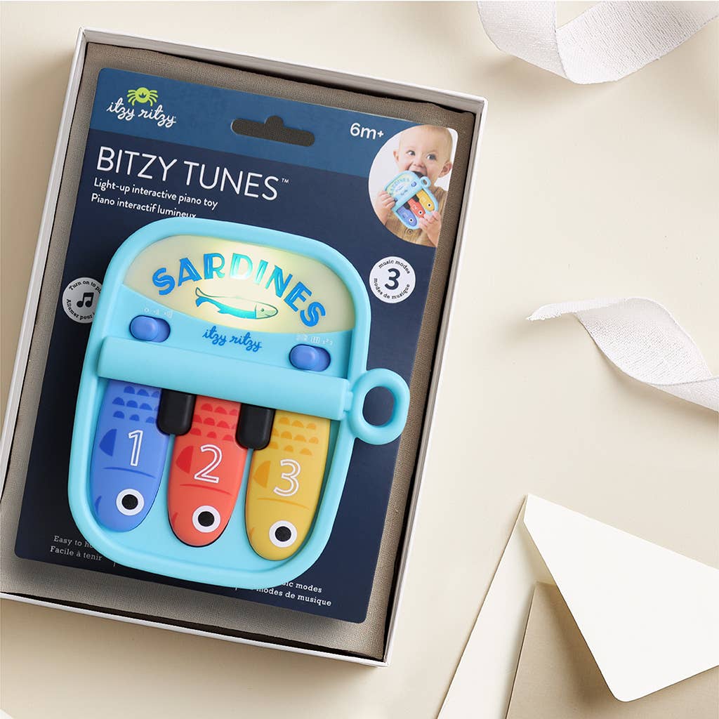 Bitzy Tunes™ Sardines - Light-up Interactive Piano Toy