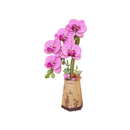 Purple Moth Orchid 3D Wooden Flower Puzzle
