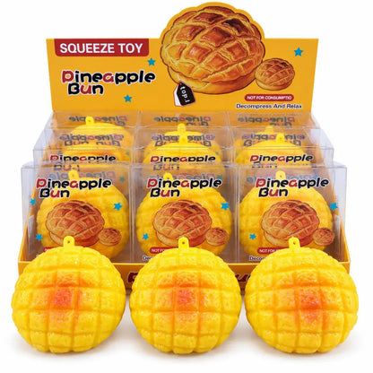 Crunchy Pineapple Bun Squishy Stress Relief Toy