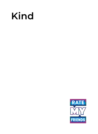 RATE MY FRIENDS - Party Game - The Hilarious Adult Card Game