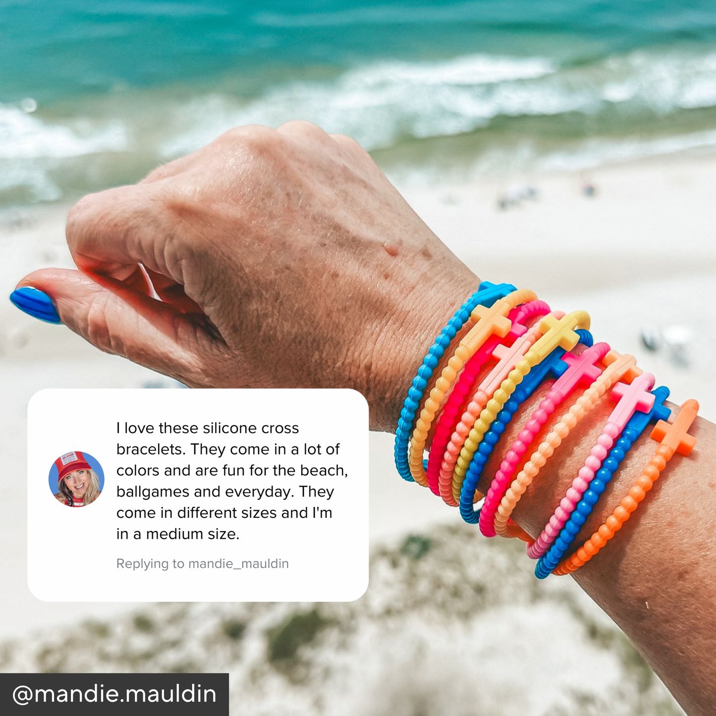 Single Jesus Loop Bracelet