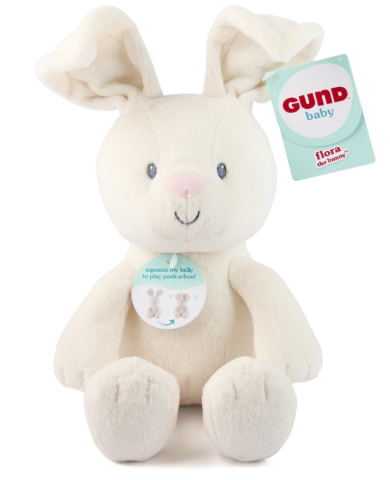 Peek-A-Boo Flora the Bunny 7in