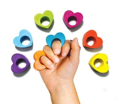 Heart Ring Crayons 6pc (Ooly)