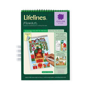 Lifelines Flowart: Home for the Holidays (Color-to-Reveal)