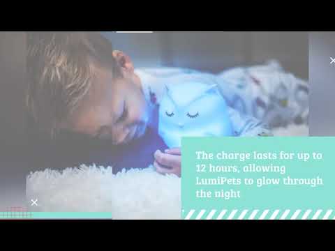 Lumipets® Cat with Remote - Children's Nursery Touch Night Light