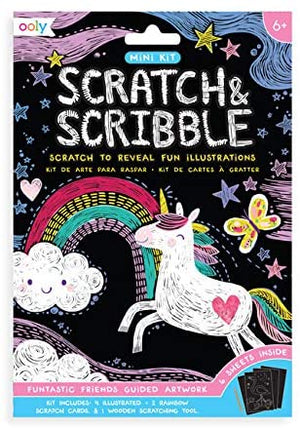 Funtastic Friends Mini Scratch & Scribble Art Kit