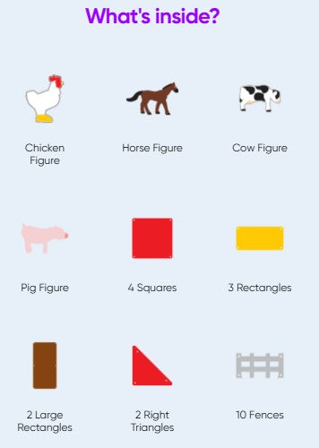 Magna-Tiles Farm Animals 25pc