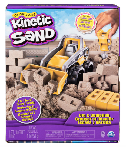 Kinetic Sand Dig & Demolish Truck Playset