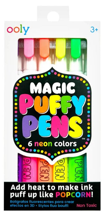 Magic Neon Puffy Pens (Ooly)