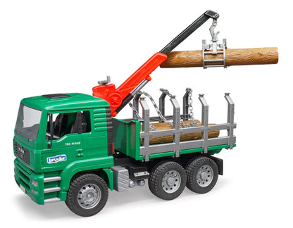Bruder Man Timber Truck W/ Crane