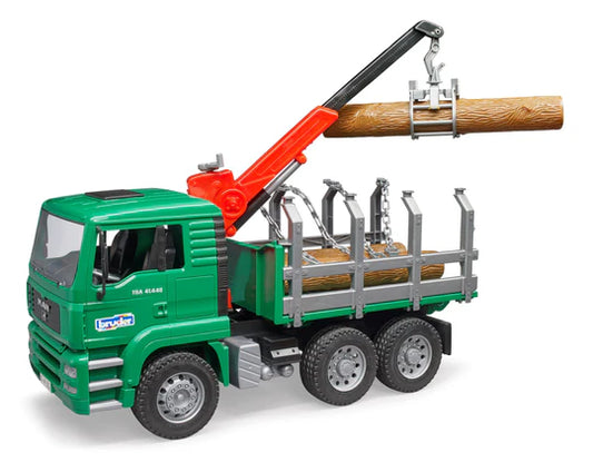 Bruder Man Timber Truck W/ Crane