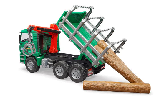 Bruder Man Timber Truck W/ Crane