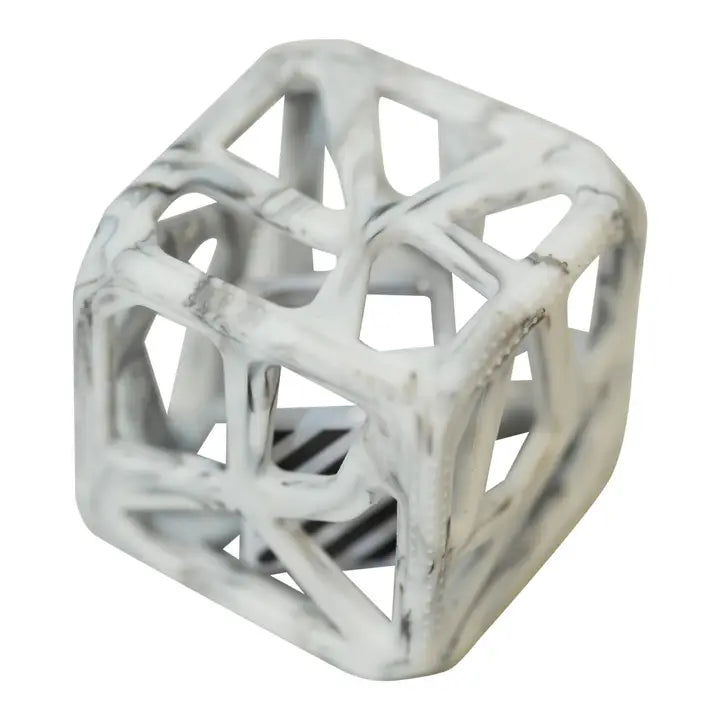 Chew Cube Marble Grey