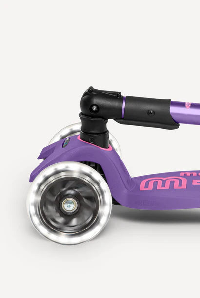 Maxi Purple LED Micro Foldable Scooter