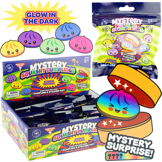 Mystery Glow in the Dark Squashy Mini Dumplings Blind Bag